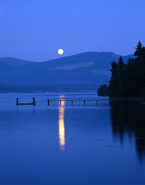 Sequim Bay Moon